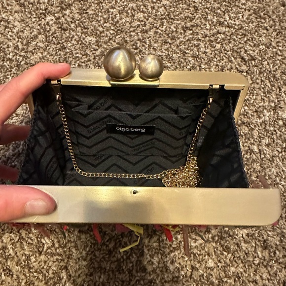 Olga Berg Carlita Carnivale Fringe Clutch - Picture 3 of 6